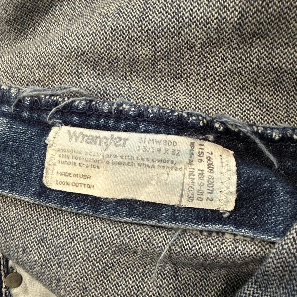 Vintage Wrangler Dark Blue Cut Off Hem Denim Cowgirl Western Shorts Sz 13/14